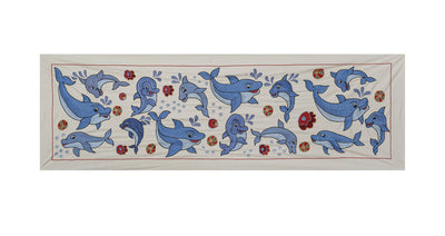 Fish Suzani Wall Hanging & Tablecloth | 18'' x 55''