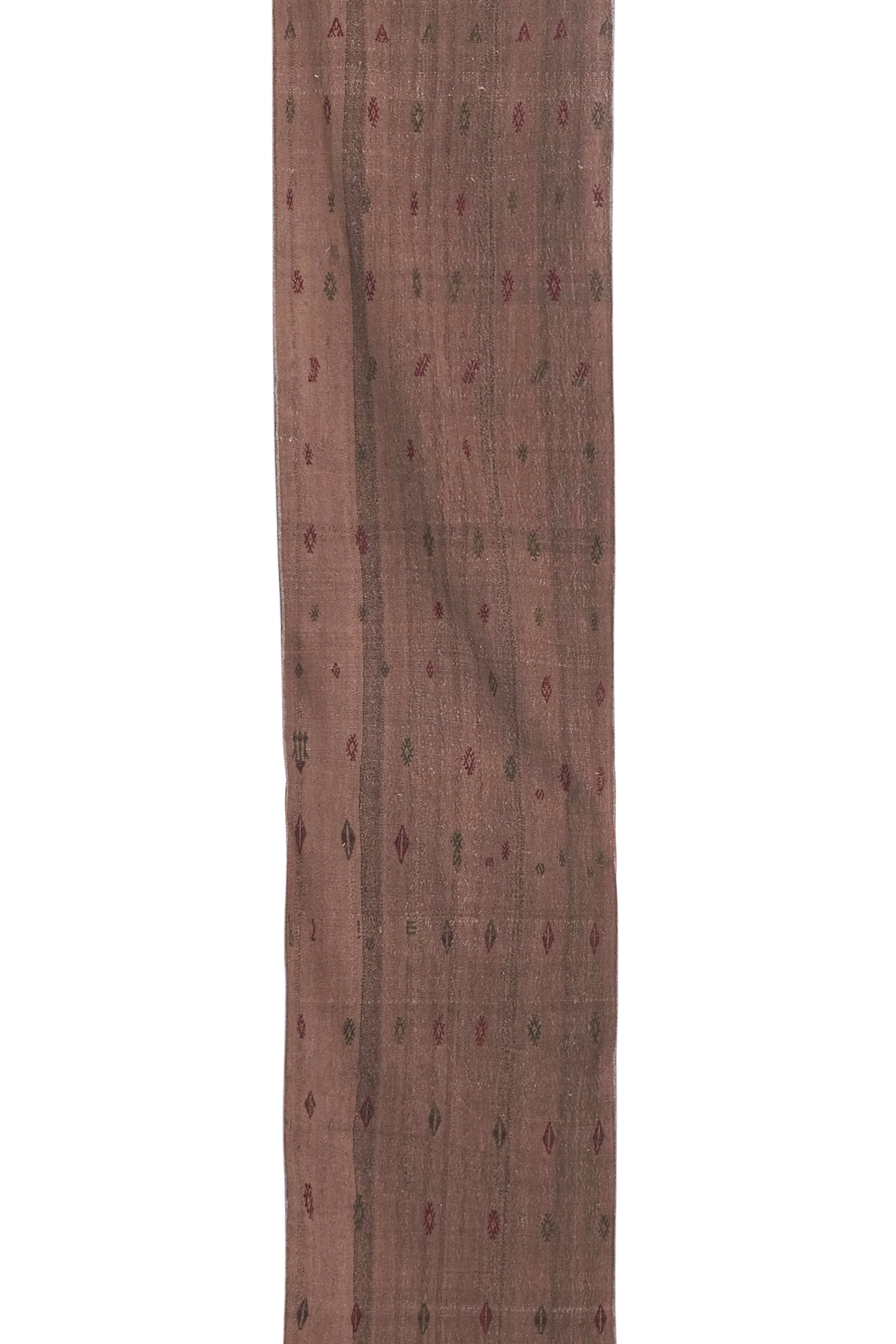 Vintage Turkish Kilim Runner 2'2'' x 16'4''