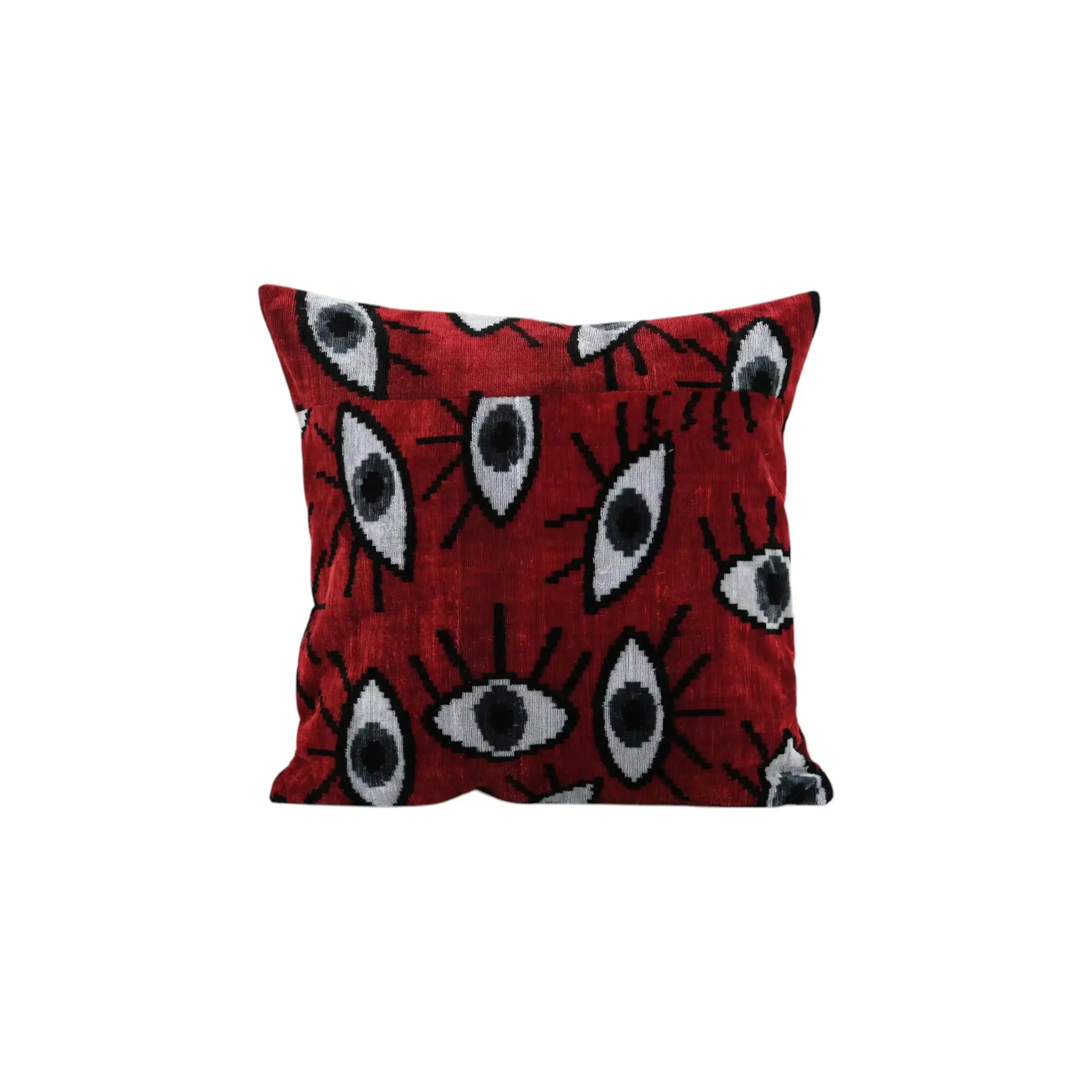 Silk Ikat Velvet Pillow Cover | 20'' x 20''
