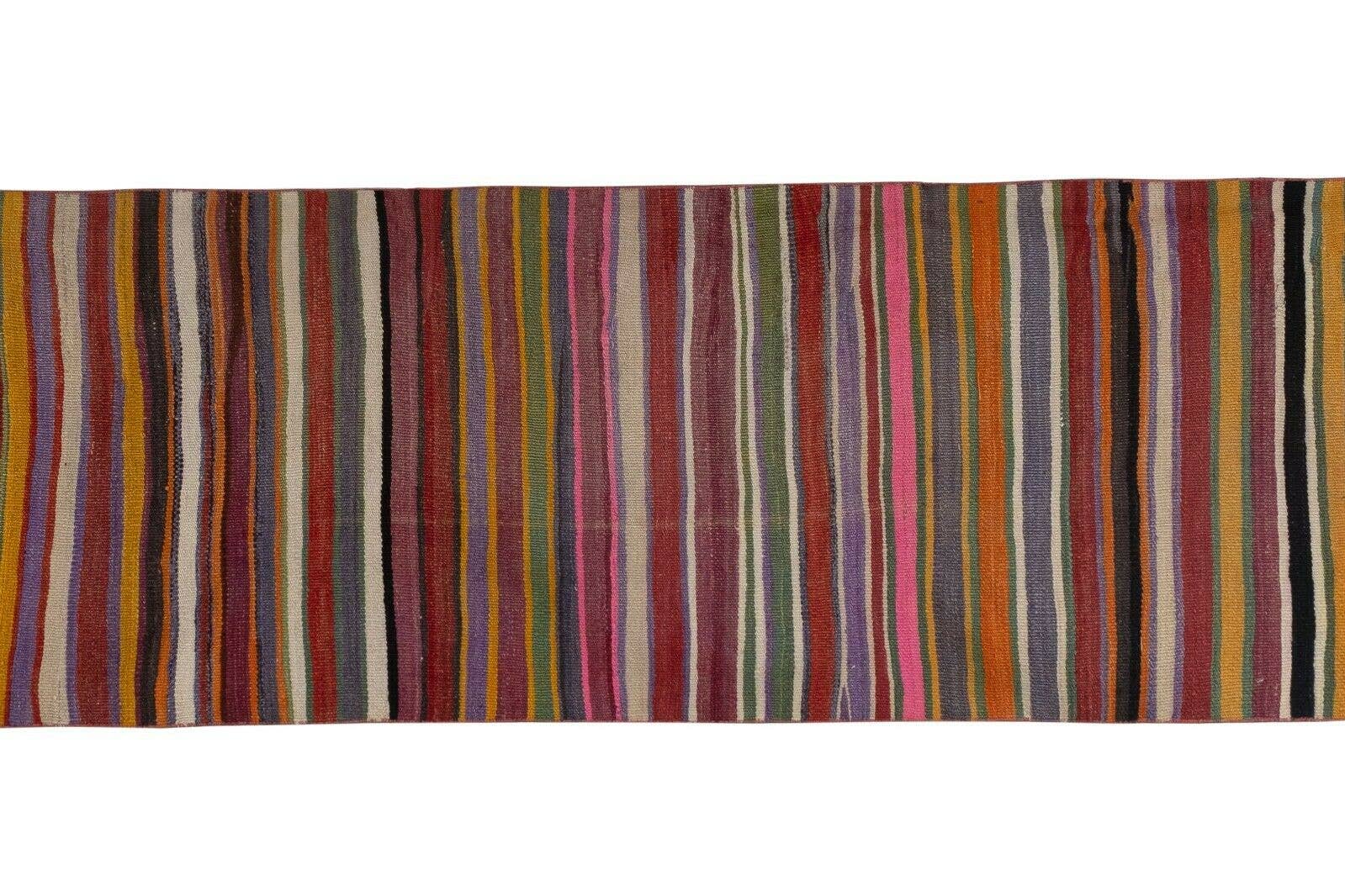 Vintage Turkish Kilim Runner 2'6'' x 11'5''