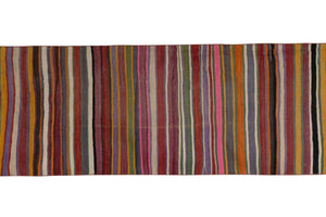 Vintage Turkish Kilim Runner 2'6'' x 11'5''