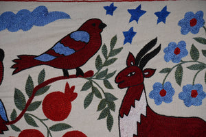 Owl Suzani Table Runner | 18'' x 55''
