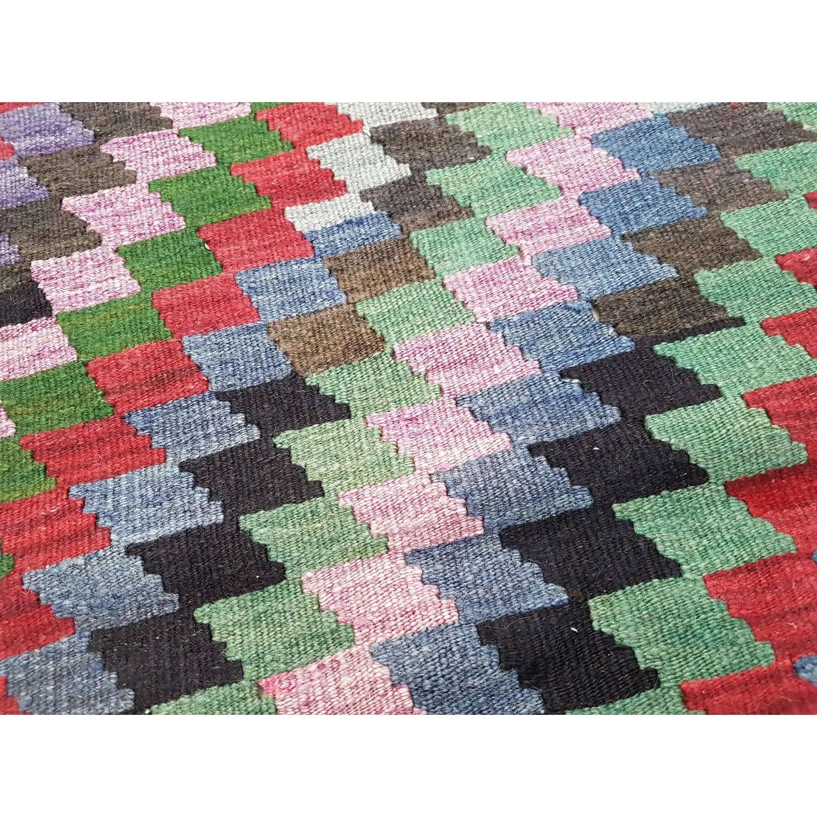 Vintage Turkish Kilim Rug 34'' x 43''