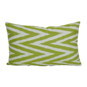 Silk Ikat Velvet Pillow Cover | 12'' x 20''