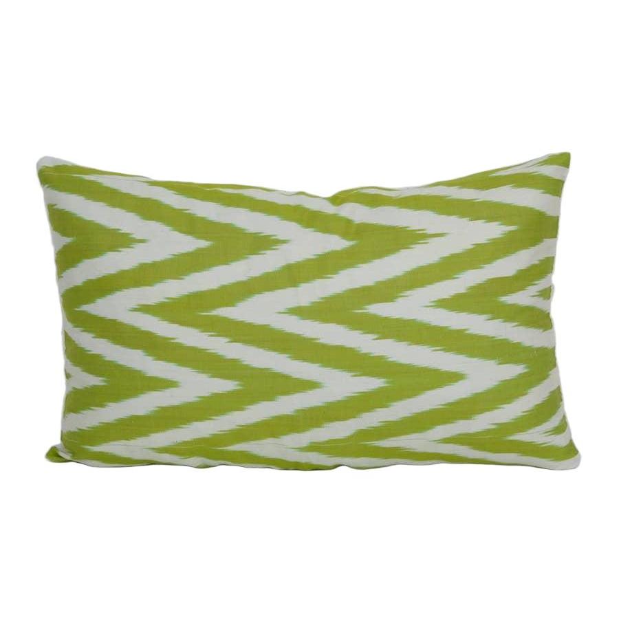 Silk Ikat Velvet Pillow Cover | 12'' x 20''