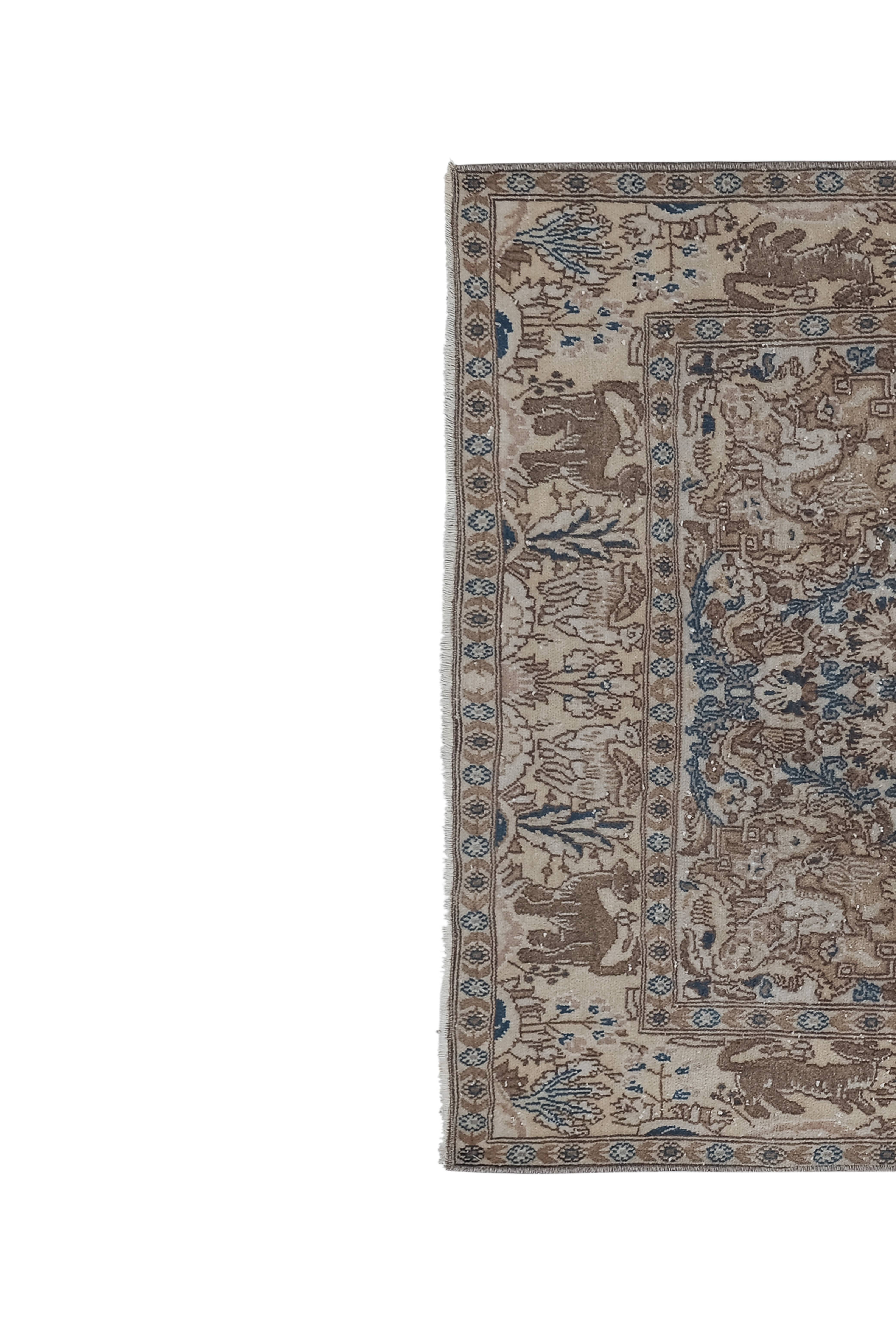 Vintage Turkish Rug 3'4'' x 5'11''