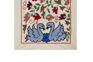 Bird Suzani Wall Hanging & Tablecloth | 18'' x 33''