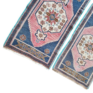 Vintage Turkish Yastik Rugs Set of 2 | 22'' x 36''