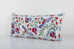 Bird Suzani Bedding Pillow Cover | 18'' x 38''