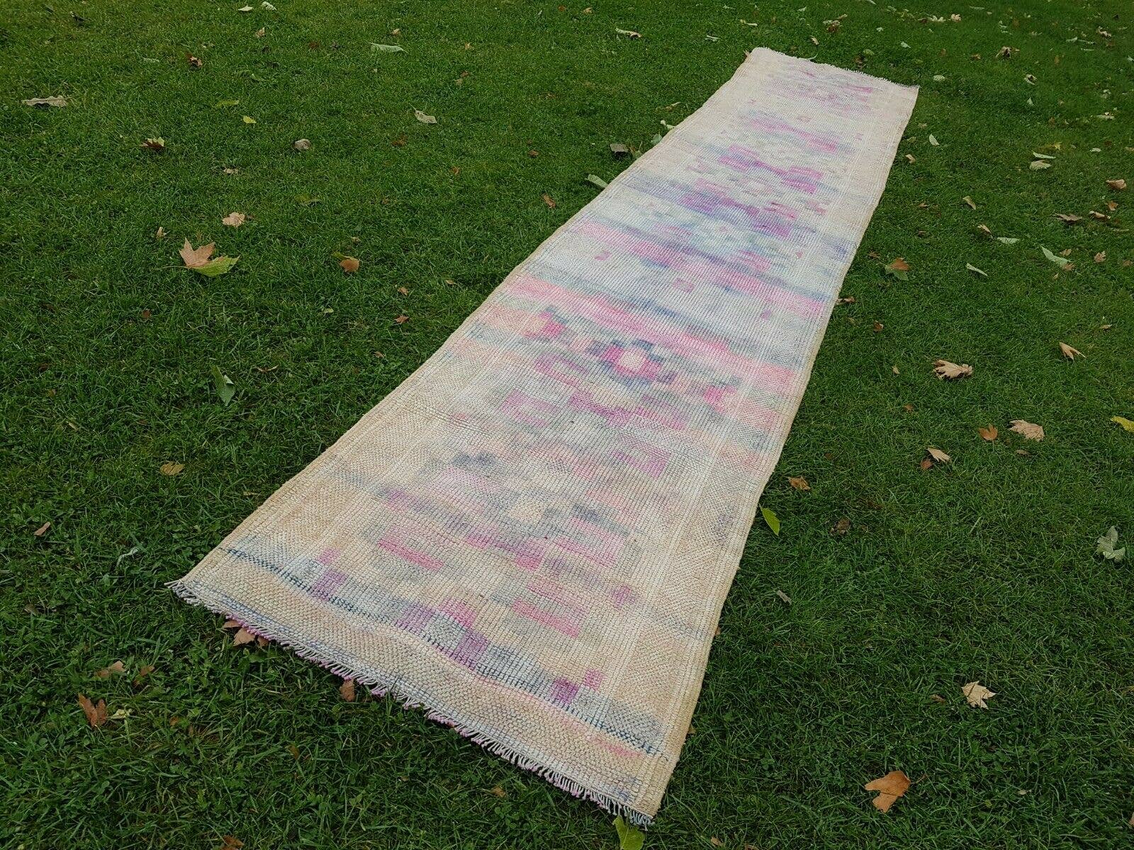 Vintage Oushak Runner 3' x 16'2''