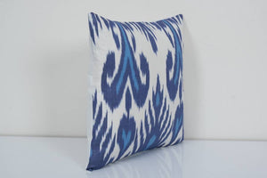 Silk Ikat Velvet Pillow Cover | 14'' x 14''