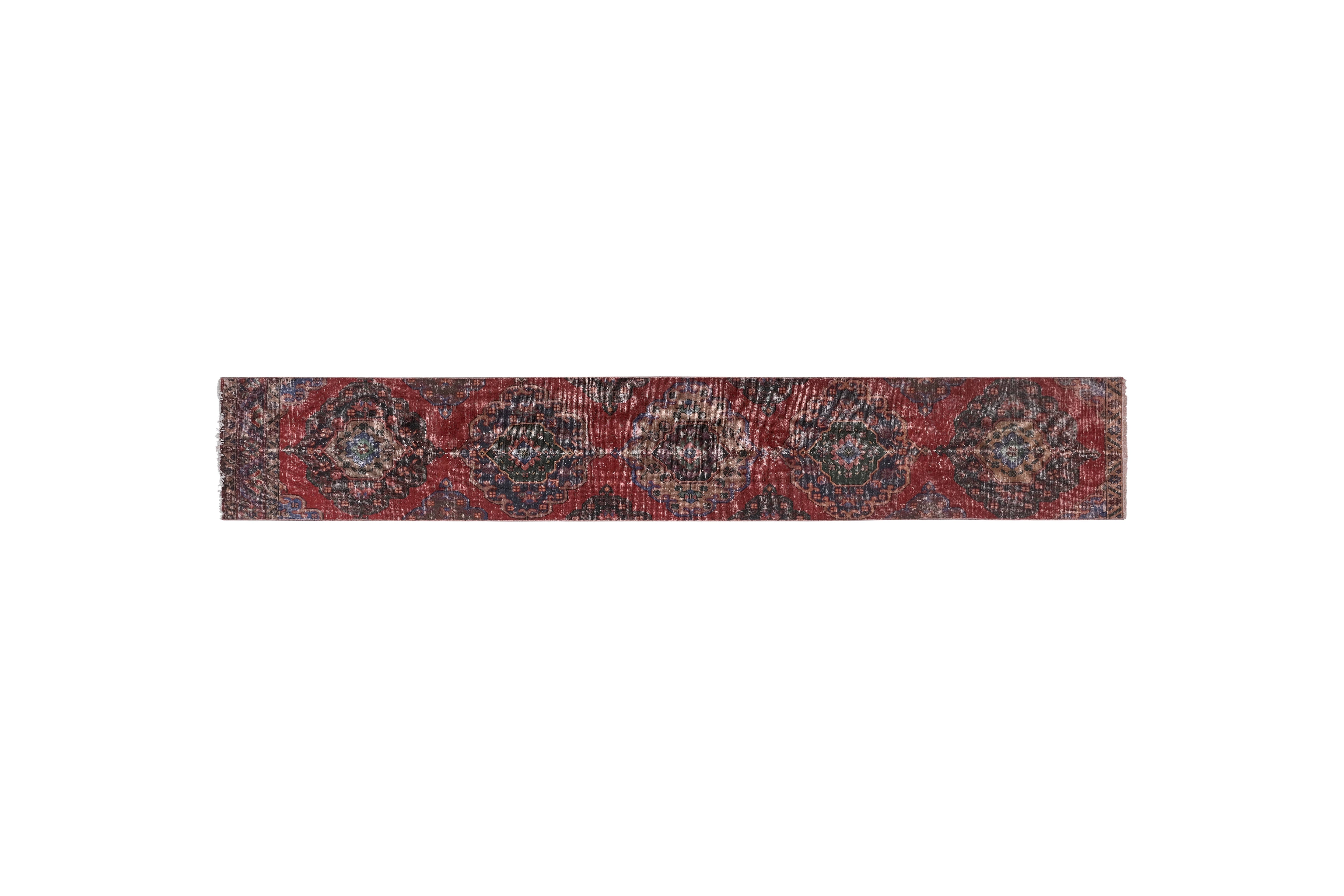 Vintage Turkish Runner Rug 2'1'' x 12'4''