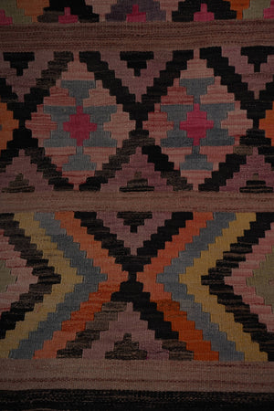 Vintage Turkish Kilim Runner 3'1'' x 13'3''