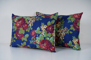Uzbek Roller Printed Pillow Cover Set of 2 | 16'' x 22''
