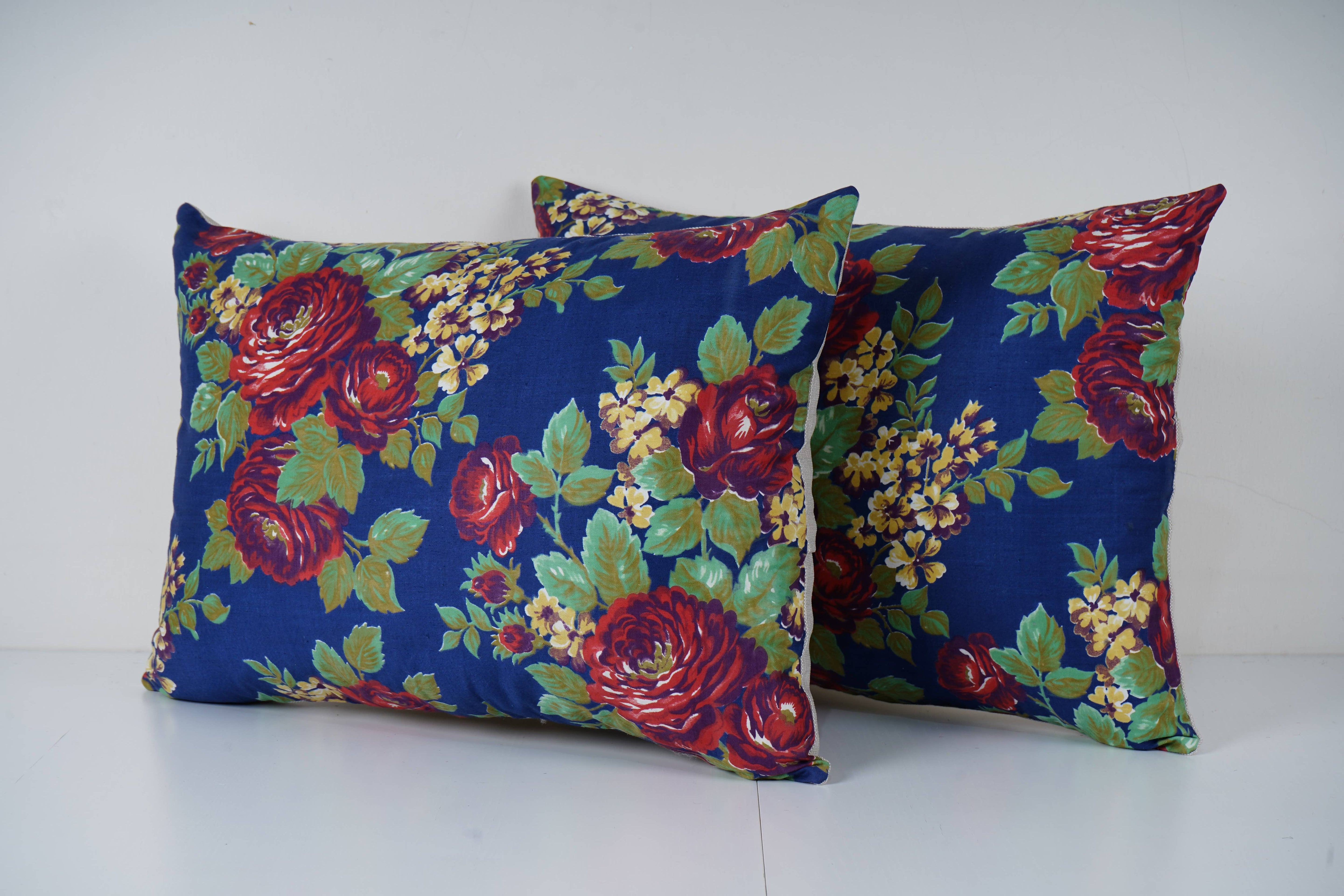 Uzbek Roller Printed Pillow Cover Set of 2 | 16'' x 22''