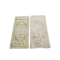 Vintage Turkish Yastik Rugs Set of 2 | 20'' x 39''