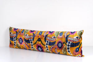 Silk Ikat Velvet Pillow Cover | 16'' x 50''