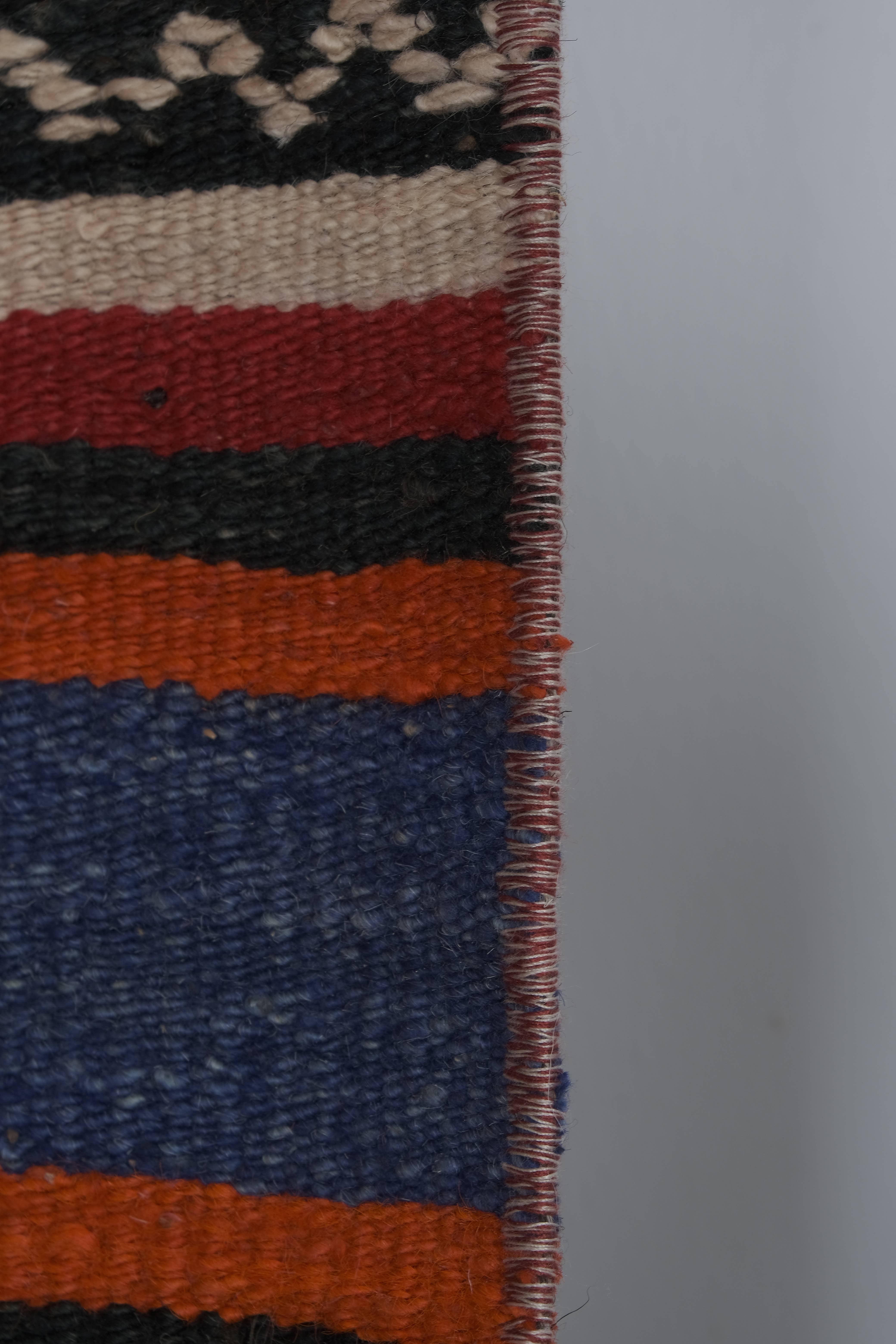 Vintage Turkish Kilim Runner 2'1'' x 21'3''