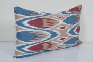 Silk Ikat Velvet Pillow Cover | 12'' x 22''