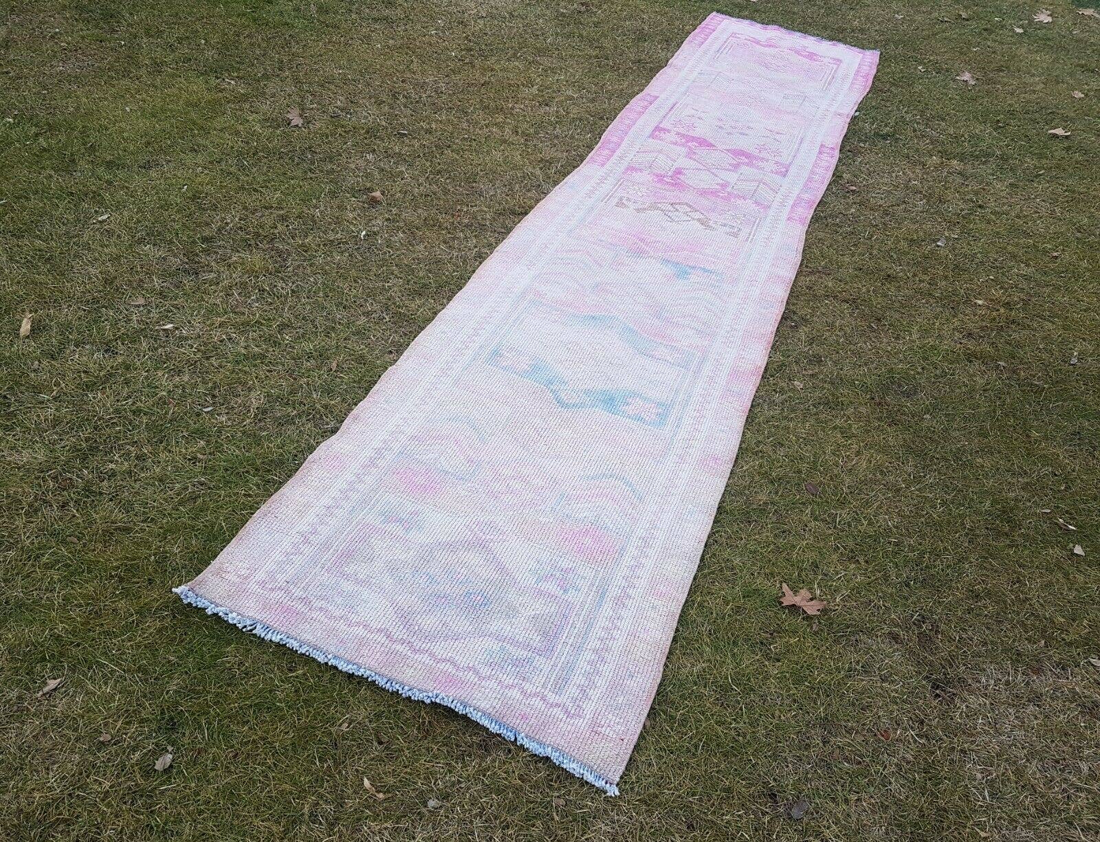 Vintage Kurdish Runner Rug 2'9'' x 13'3''