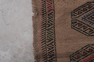 Vintage Turkish Kilim Runner 1'4'' x 13'1''