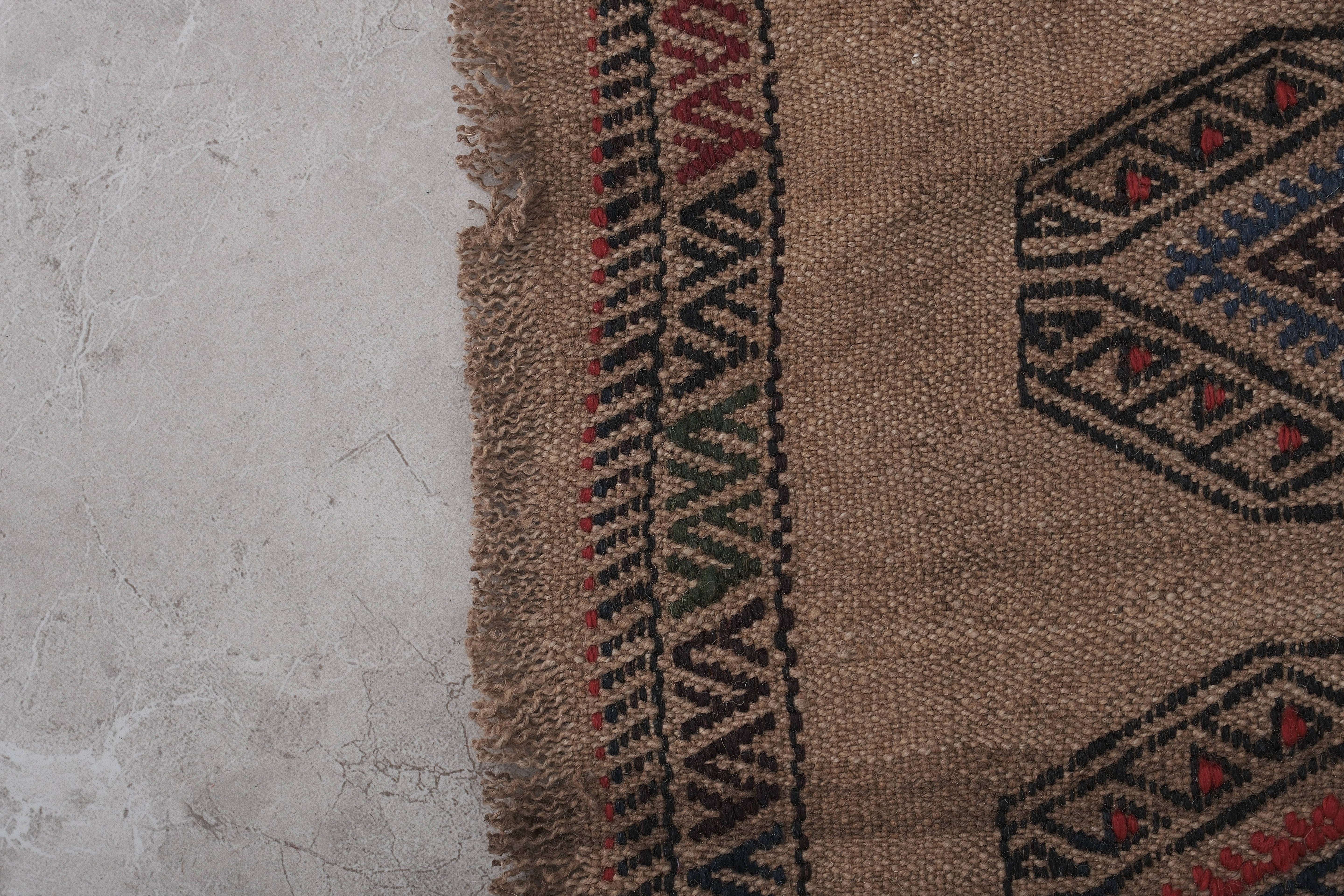 Vintage Turkish Kilim Runner 1'4'' x 13'1''