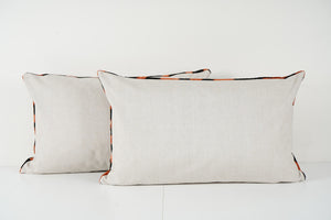 Lion Silk Ikat Velvet Pillow Cover Set of 2 | 16'' x 50''