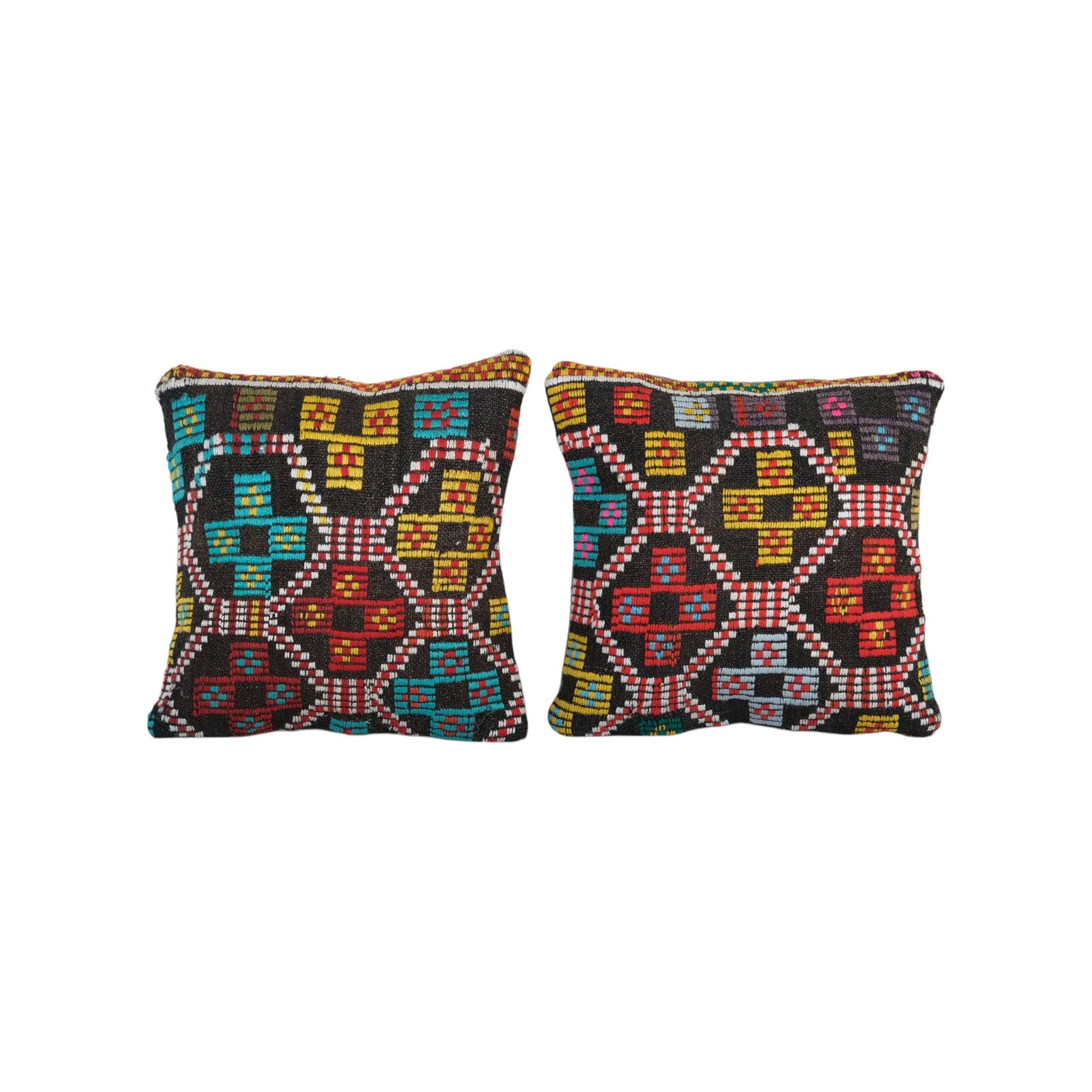Kilim Pillow Cover Set of 2 | 16'' x 16''