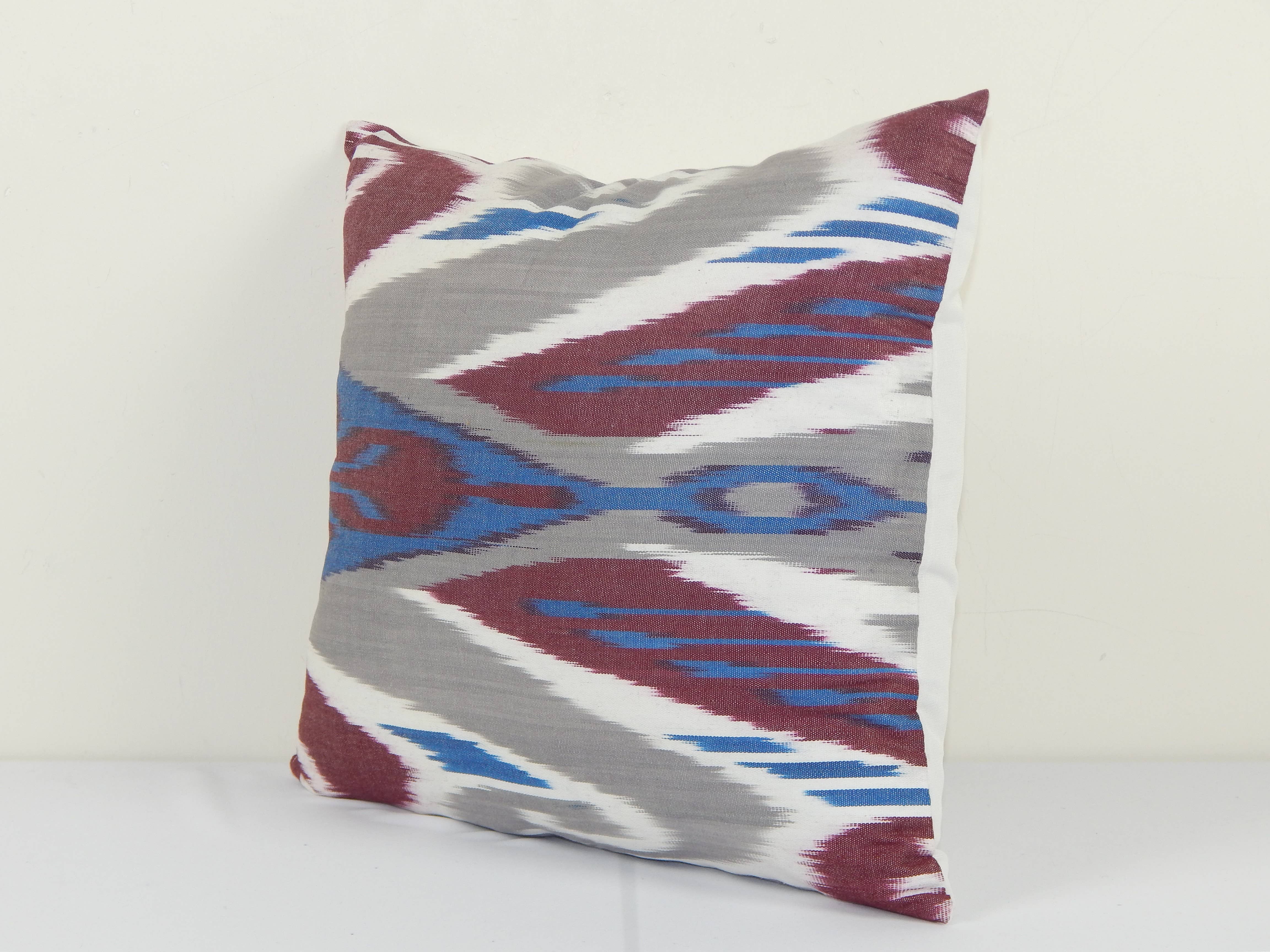 Silk Ikat Velvet Pillow Cover | 13'' x 15''