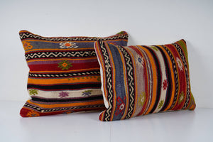 Kilim Pillow Cover Set of 2 | 16'' x 24''