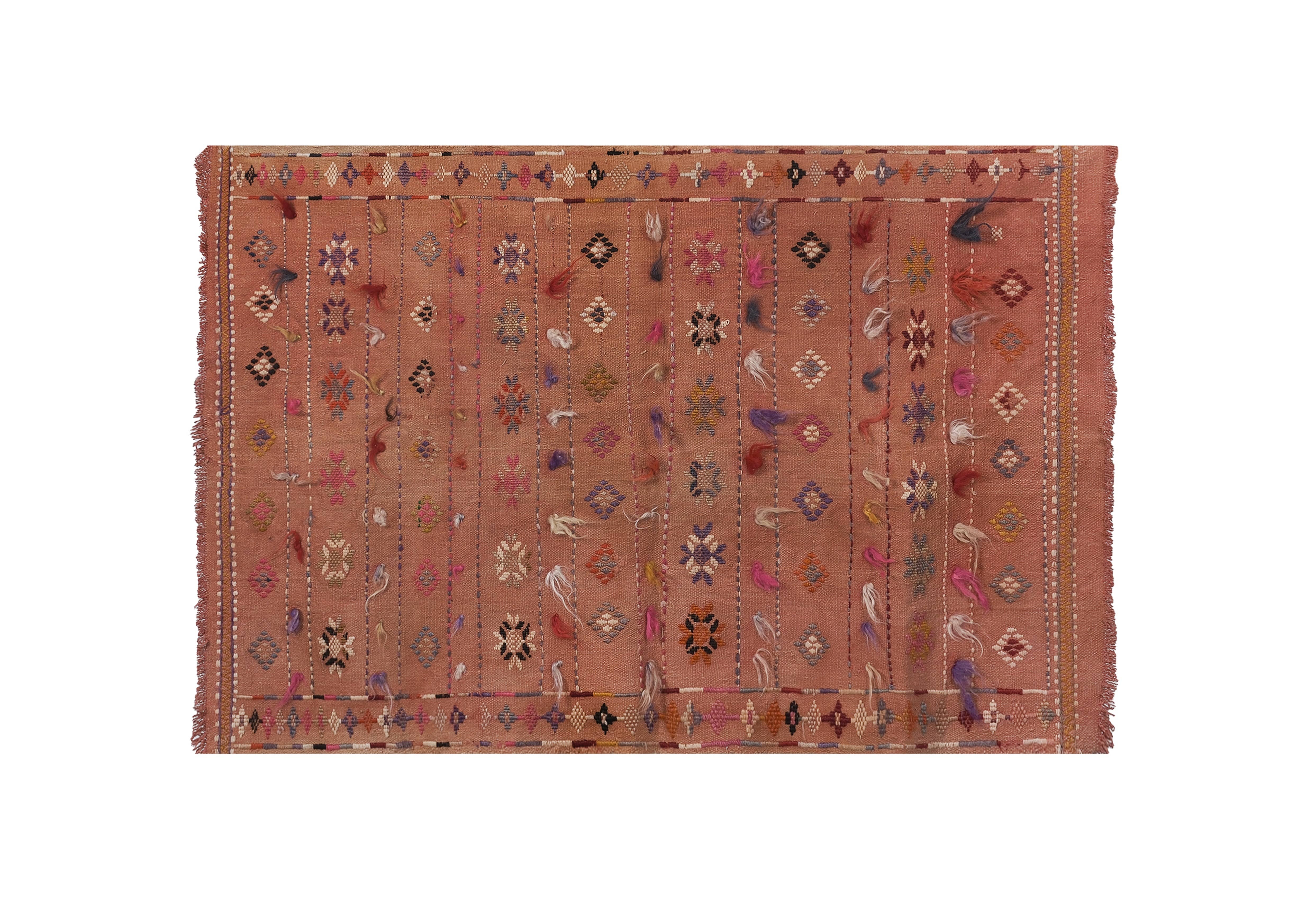 Vintage Turkish Kilim Rug 37'' x 54''