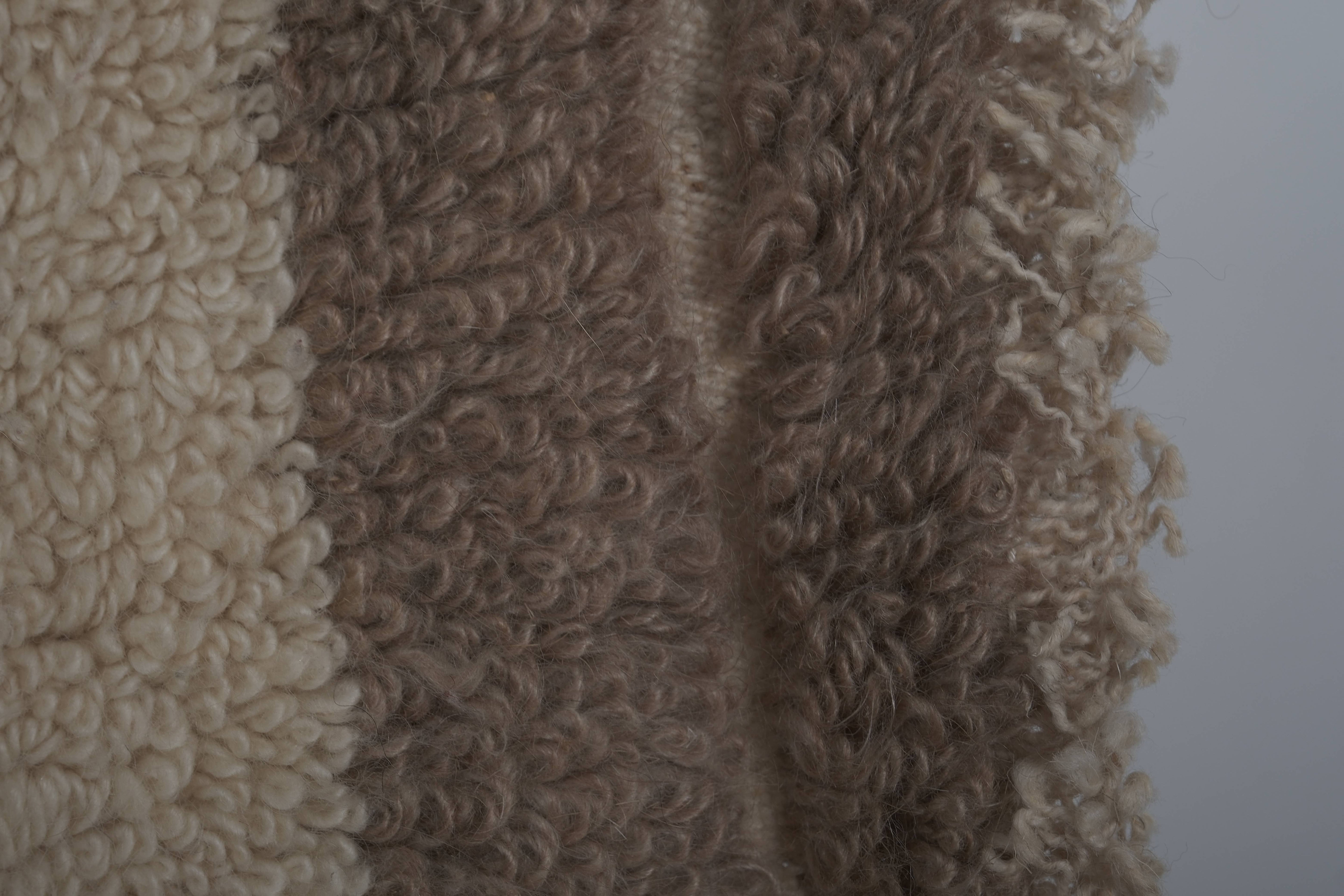 Vintage Turkish Shaggy Rug 39'' x 53''