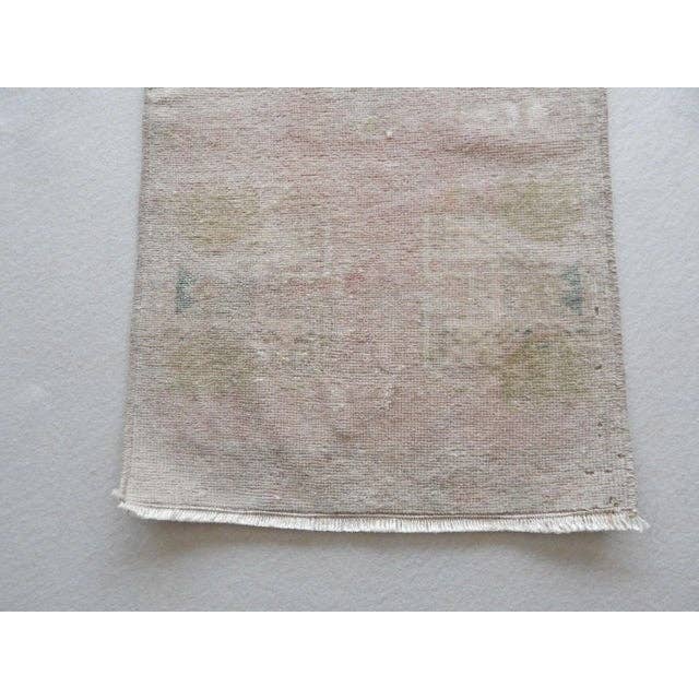 Vintage Turkish Rug 19'' x 44''