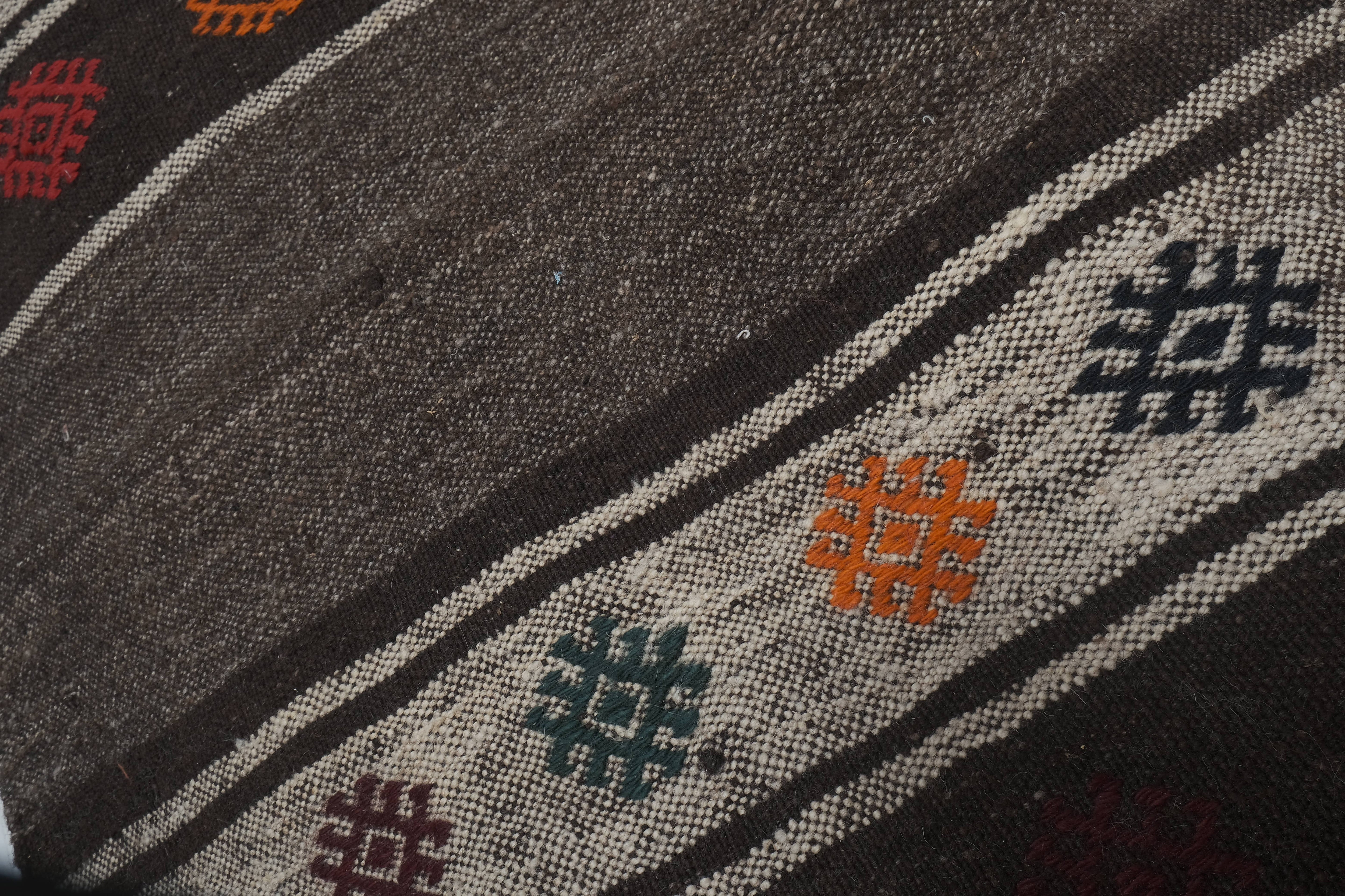 Vintage Turkish Kilim Runner 2'1'' x 6'6''