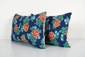 Uzbek Roller Printed Pillow Cover Set of 2 | 14'' x 22''