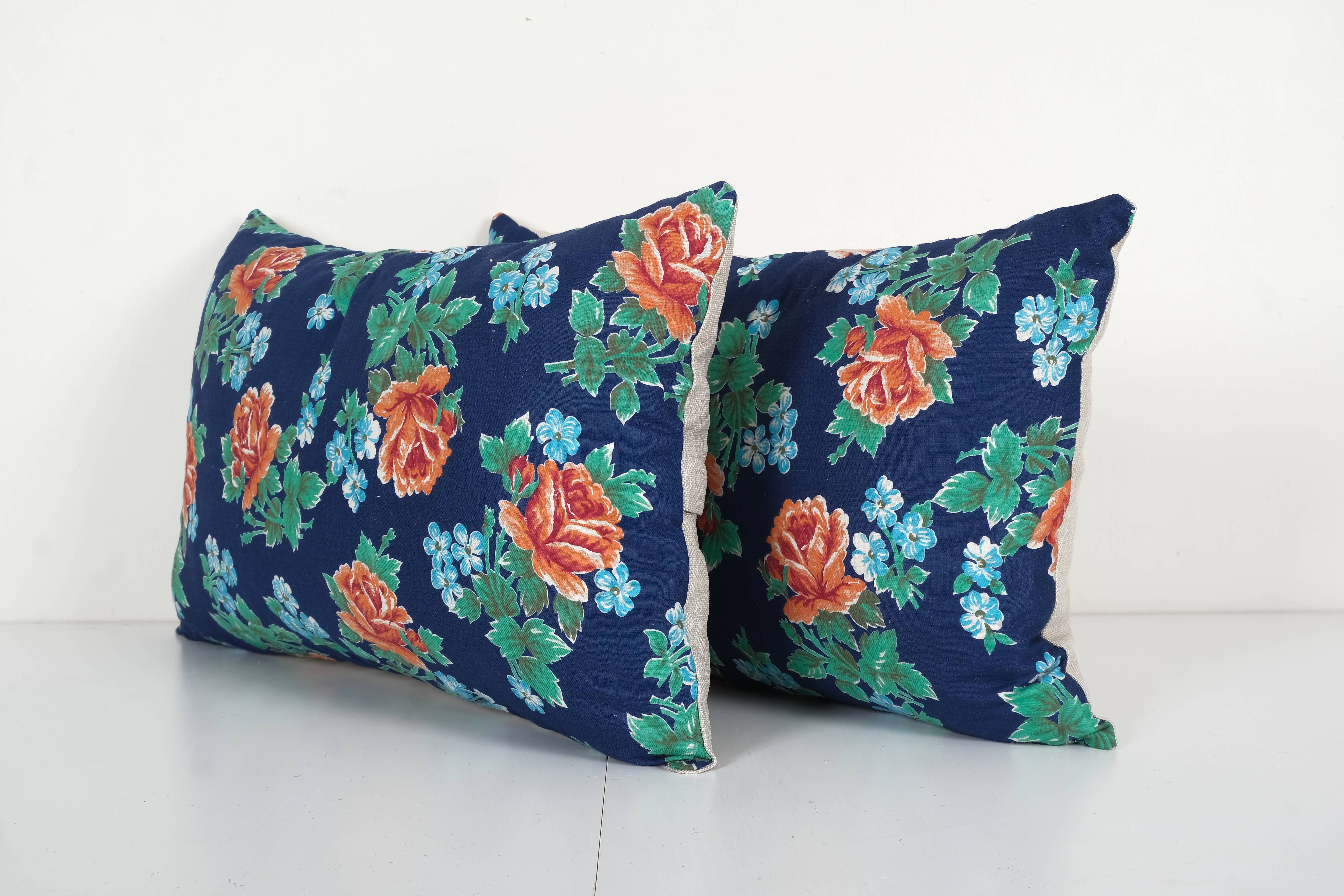 Uzbek Roller Printed Pillow Cover Set of 2 | 14'' x 22''