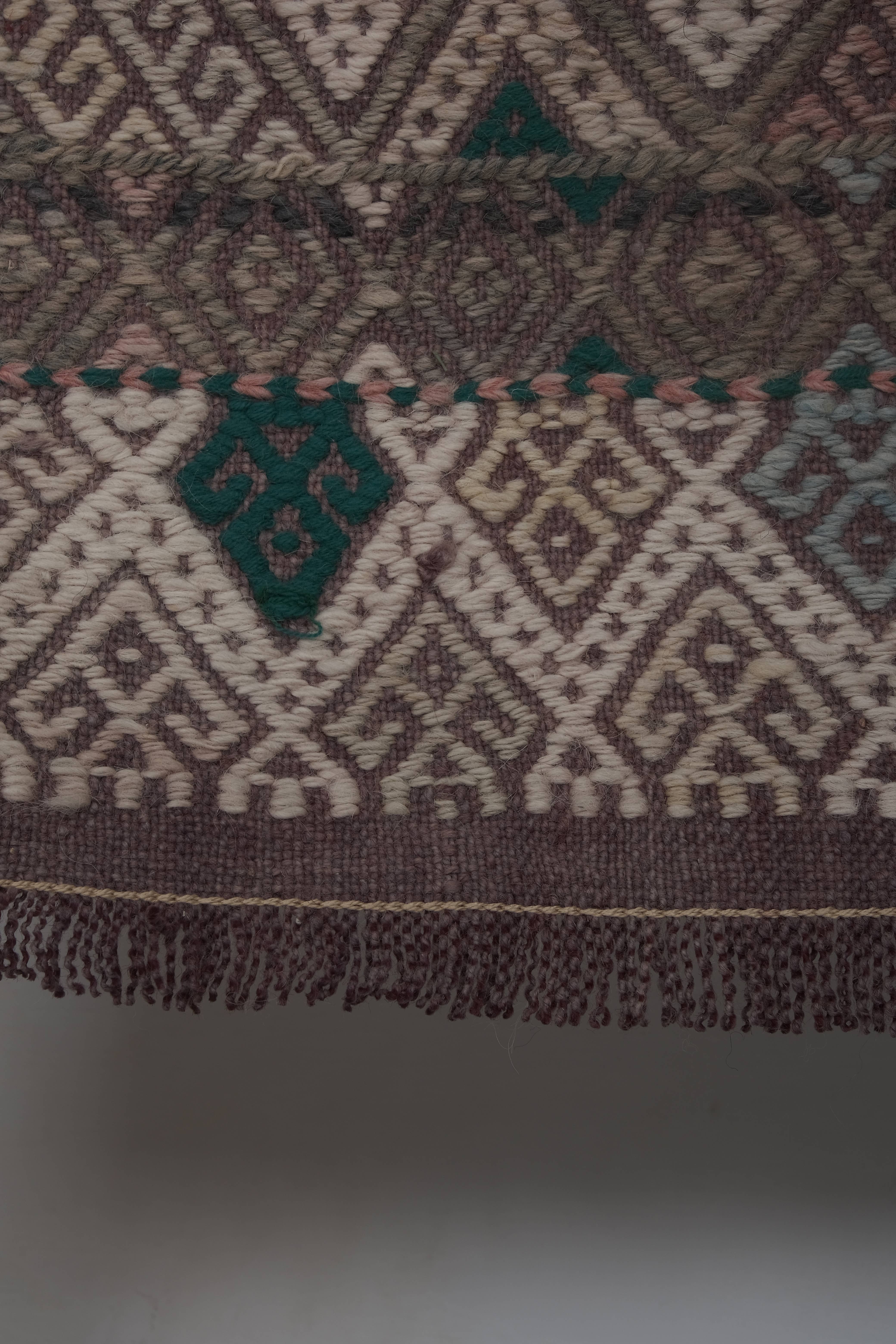 Vintage Turkish Kilim Runner 2'4'' x 8'10''