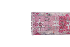 Vintage Turkish Runner Rug 2'8'' x 10'2''
