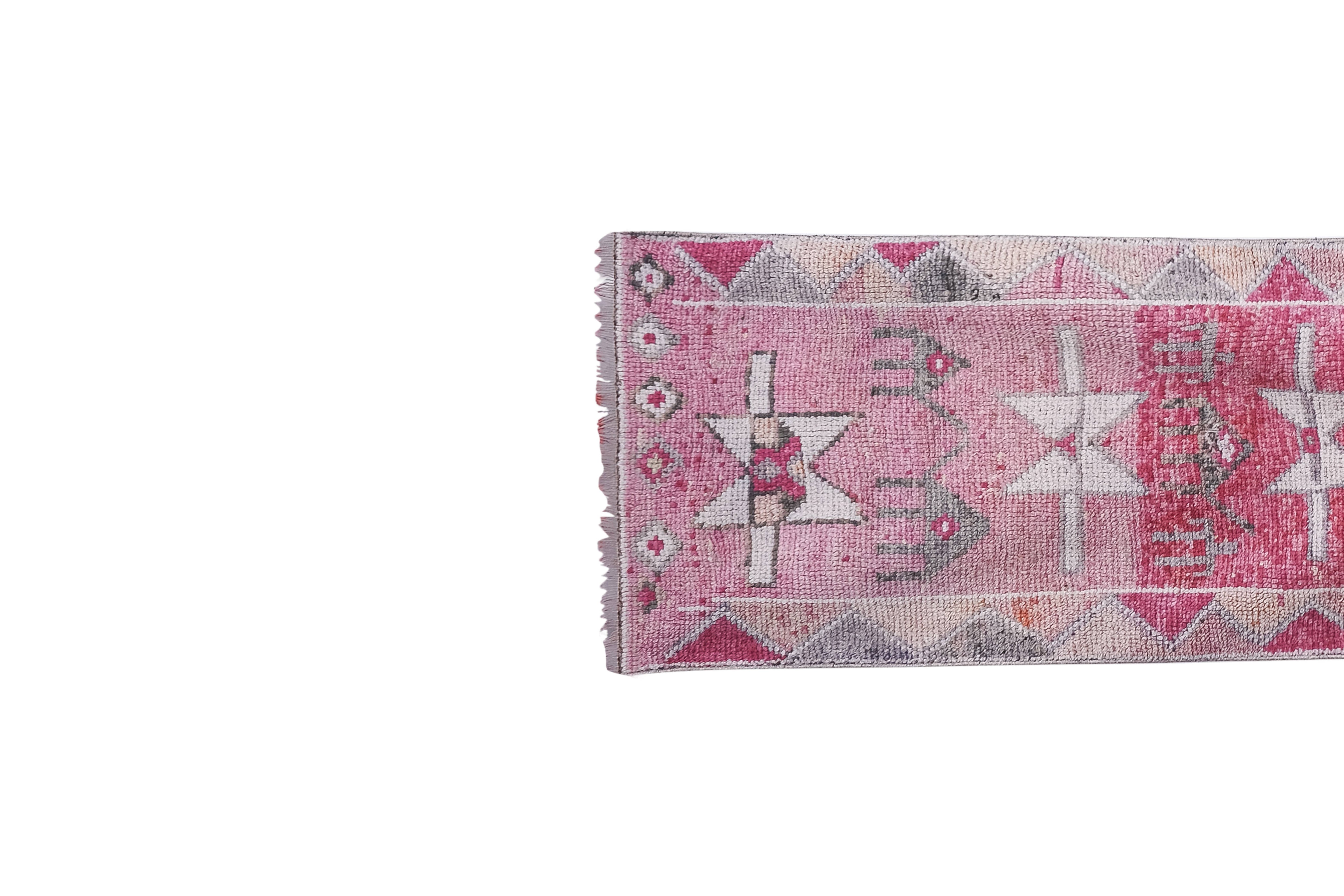 Vintage Turkish Runner Rug 2'8'' x 10'2''