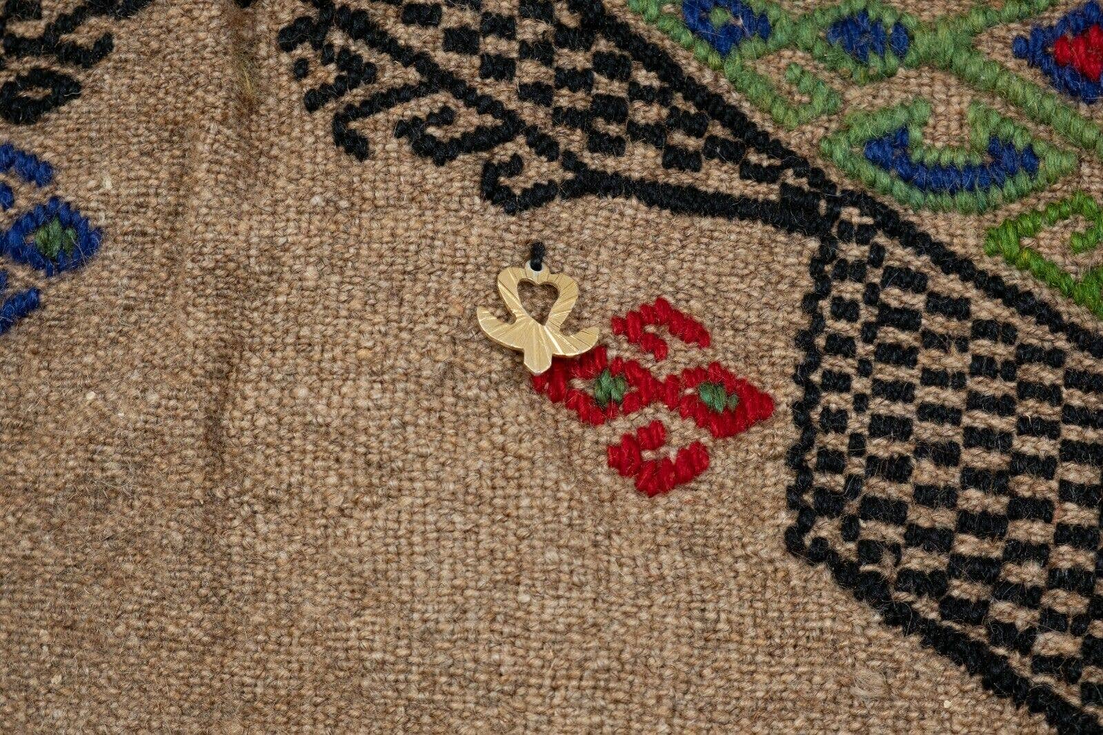 Vintage Turkish Karapinar Kilim Rug 4'7'' x 7'5''