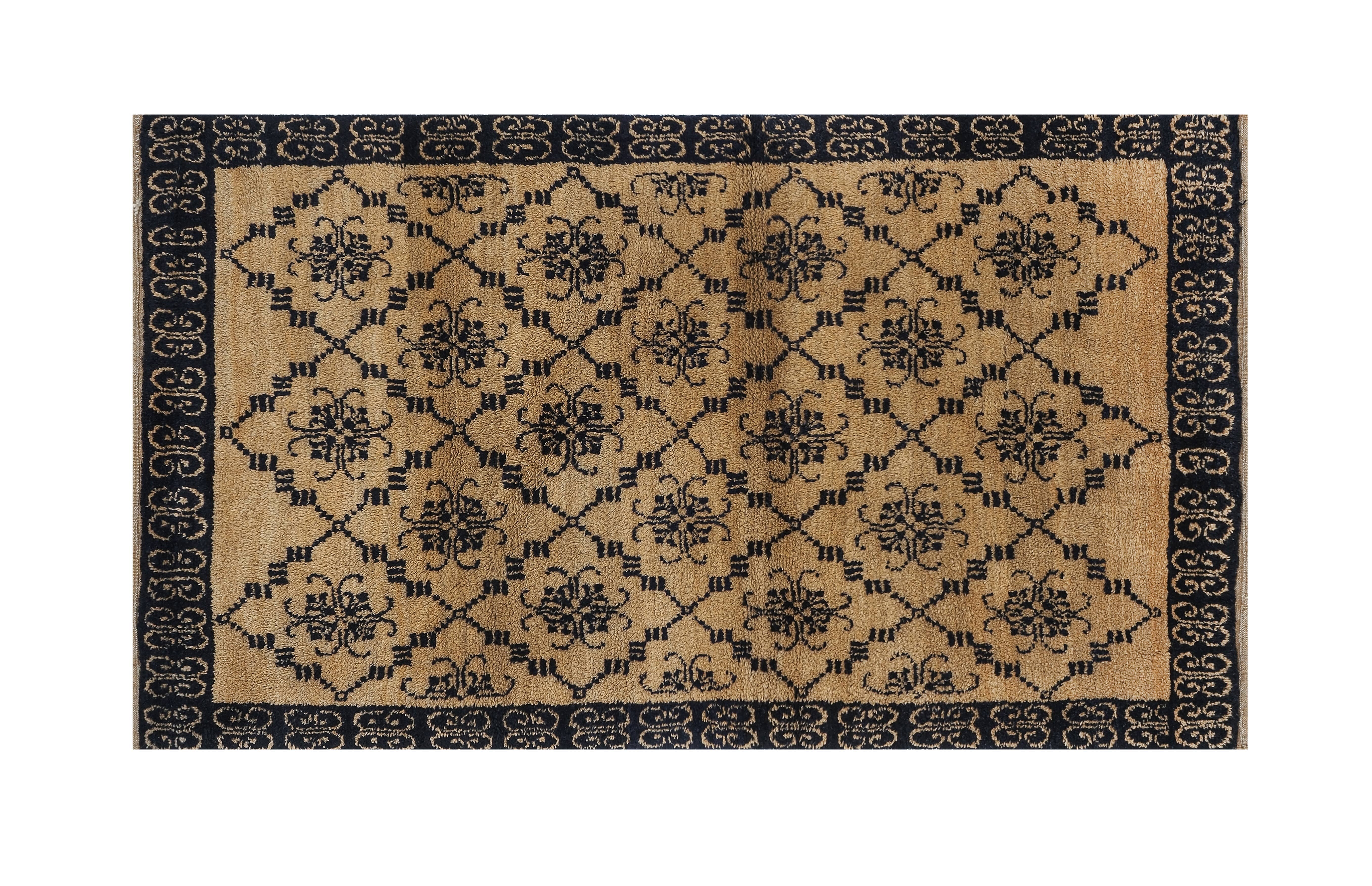 Vintage Turkish Tulu Rug 3'7'' x 6'3''