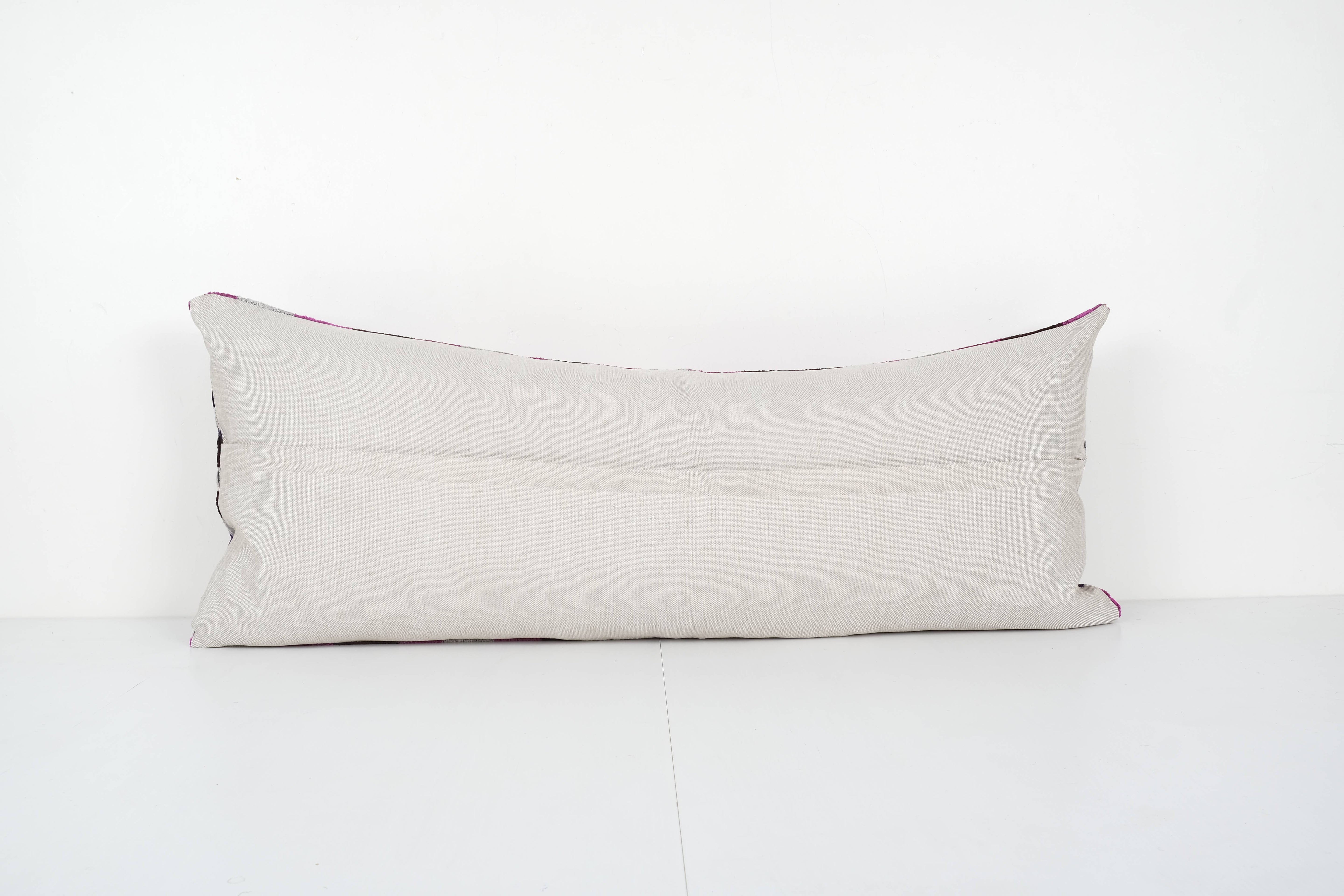 Silk Ikat Velvet Pillow Cover | 14'' x 38''