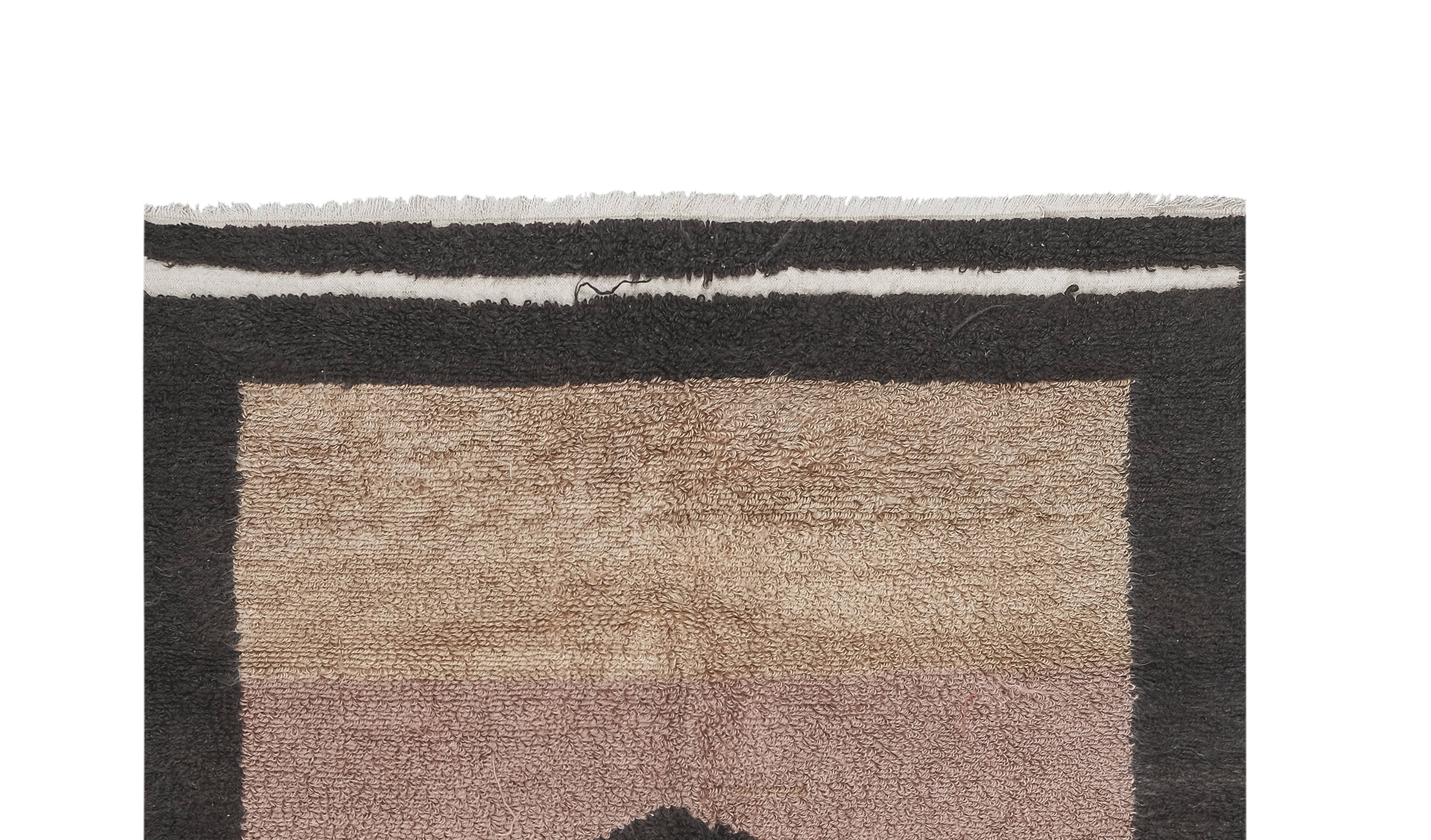 Vintage Turkish Tulu Rug 4'4'' x 6'7''