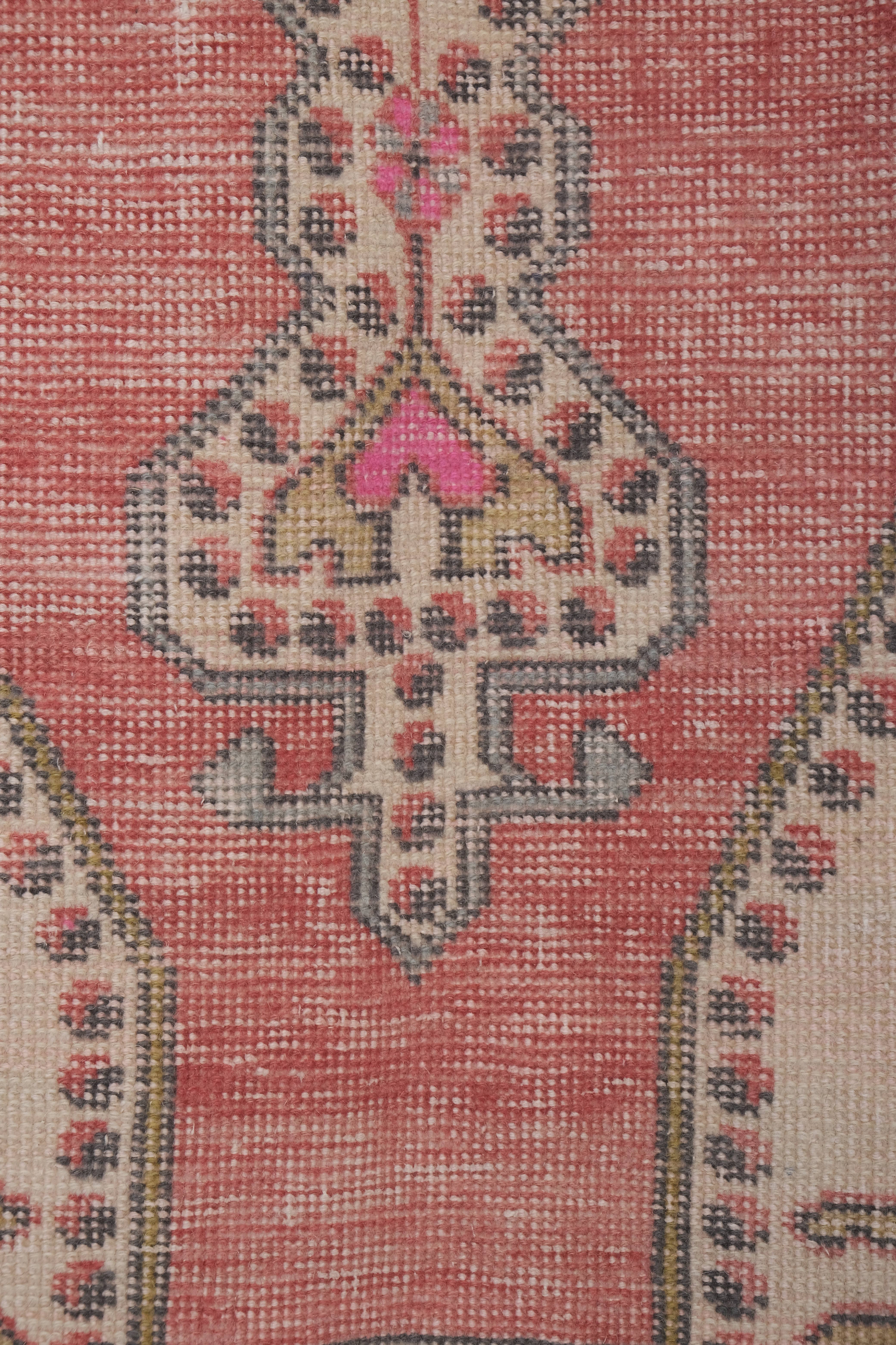 Vintage Turkish Rug 4'3'' x 7'