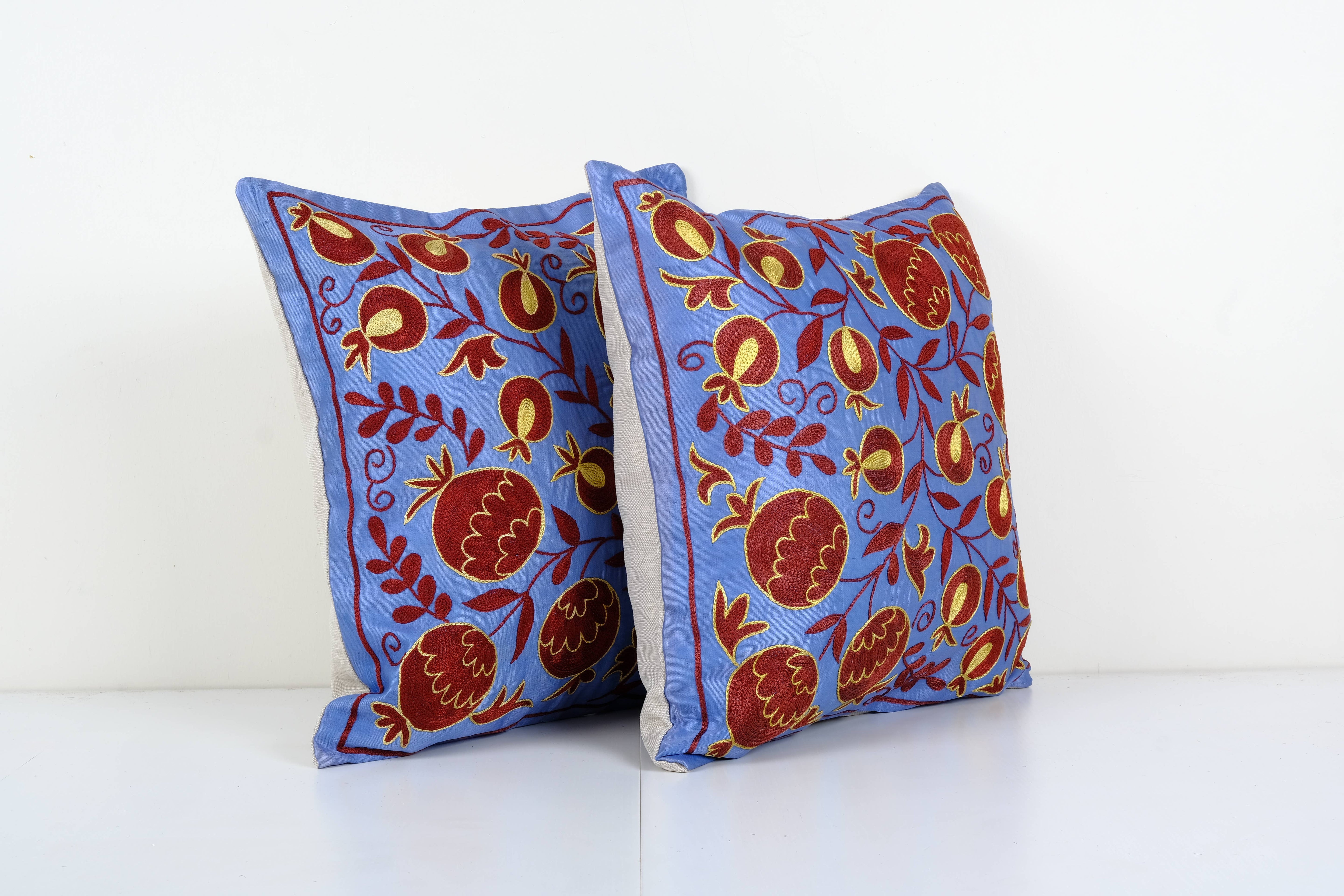 Suzani Pillow Cover Set of 2 | 19'' x 19''