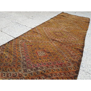 Vintage Turkish Kilim Runner 2'4'' x 8'9''