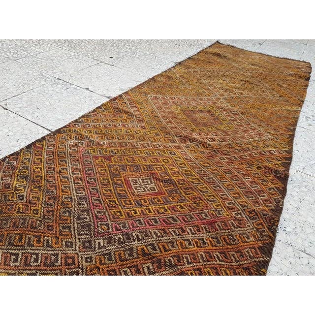 Vintage Turkish Kilim Runner 2'4'' x 8'9''