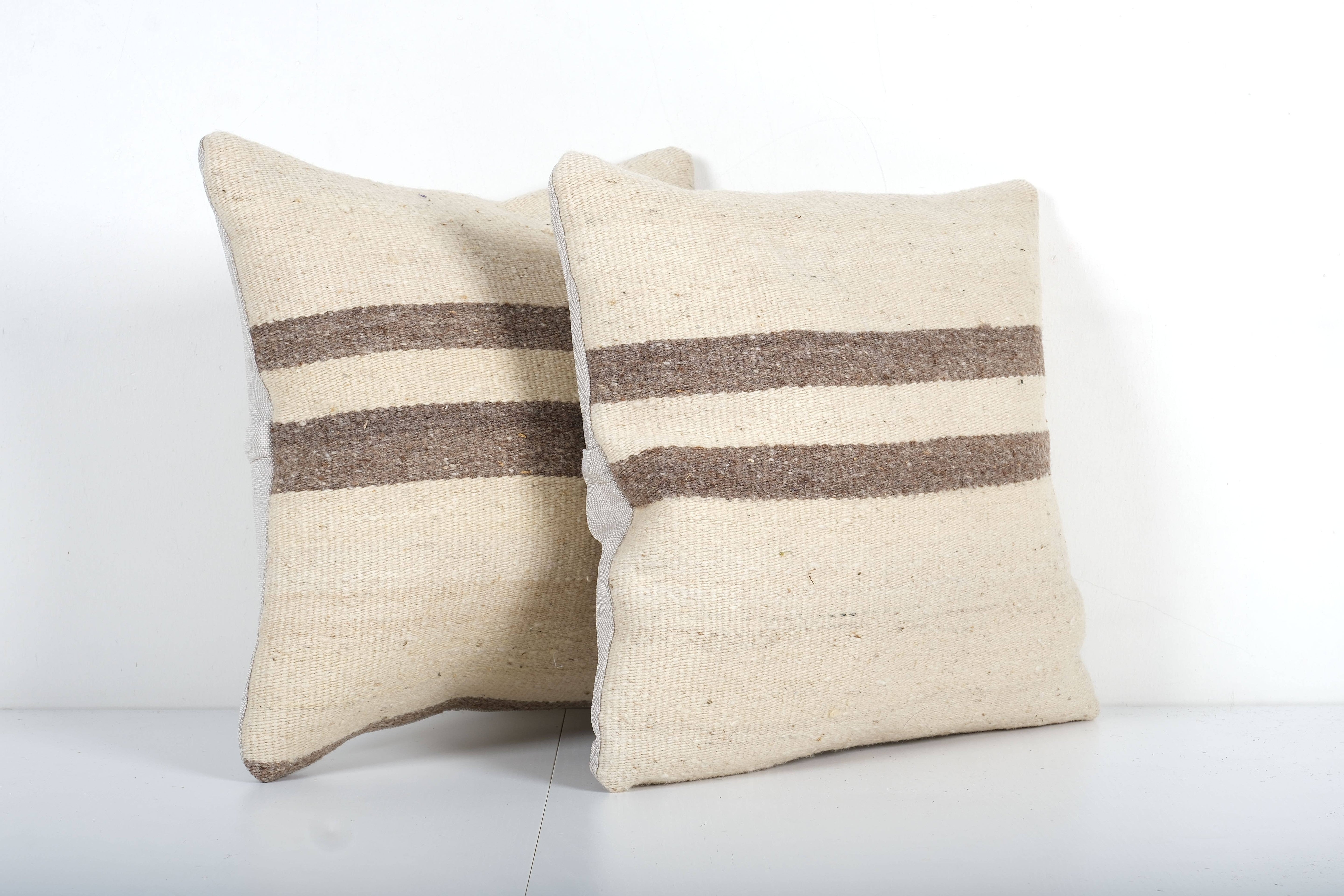 Kilim Pillow Cover Set of 2 | 16'' x 16''