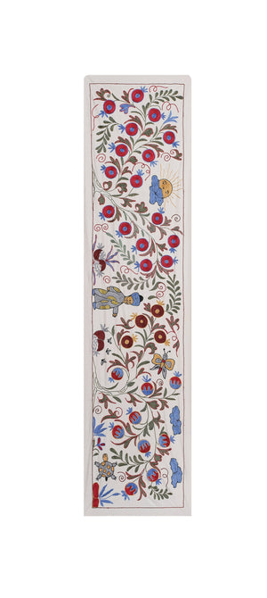 Hand-Embroidered Suzani Table Runner 1'8'' x 6'1''
