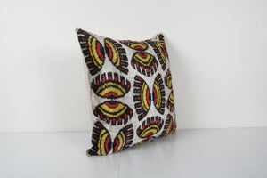 Silk Ikat Velvet Pillow Cover | 21'' x 22''